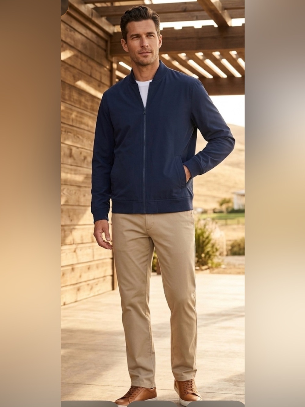 Banana Republic Navy Bomber Jacket